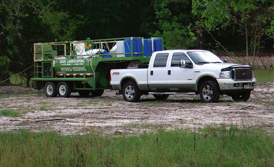  Eden's hydroseeding machine 